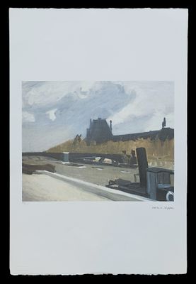 *Edward HOPPER (1882-1967), d'après," Vallée de la Seine ", …