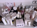 many different types of skin care products on the counter