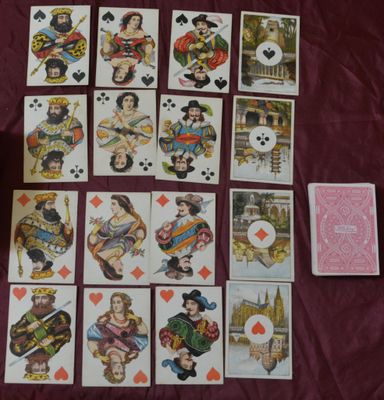 Allemagne 1870/1880 DONDORF Club Karte - jeu de patience, 52…