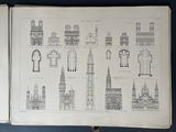 a book with drawings of architectural buildings on it