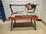 the machine is sitting on the table in the room