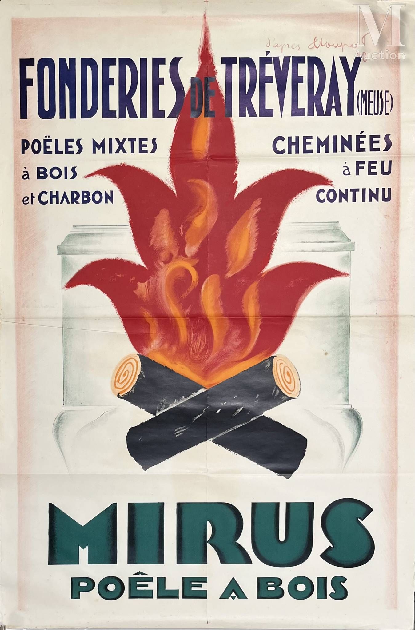 Charles LOUPOT (1892-1962) Poêle Mirus