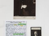 an old photograph of a man in a suit and tie next to a picture of a man in a suit and tie