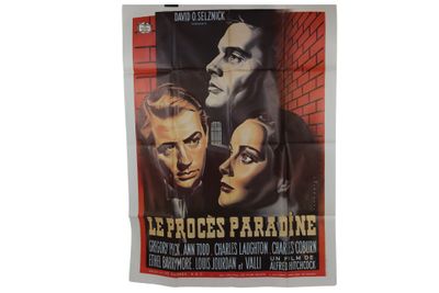 René PERON (1904-1972). Affiche du film "Le procès Paradine"…
