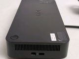 a close up of a black device on a table