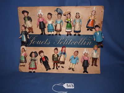 Petitcollin : 17 petites poupées masculines et féminines, en…