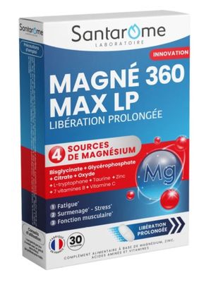 Santarome Magne Maxie 360 Libération Prolongée, 30 gélules