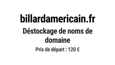 Nom de domaine billardamericain.