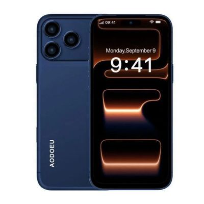 an image of the back of an iphone 11 with a dark blue case