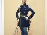 une vieille photo représentant un homme en uniforme militaire, muni d'une épée