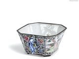 an image of a bowl with a design on it on a white background
