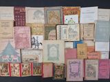 many old books on the table together