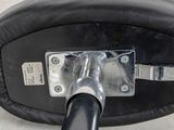 a close up of a steering wheel on a motorcycle