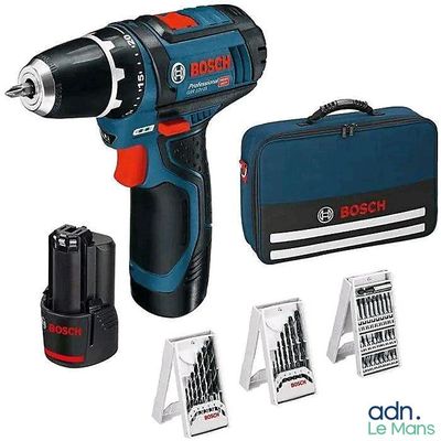 bosch 18v cordless drill with 2 batteries and 2 batteries
