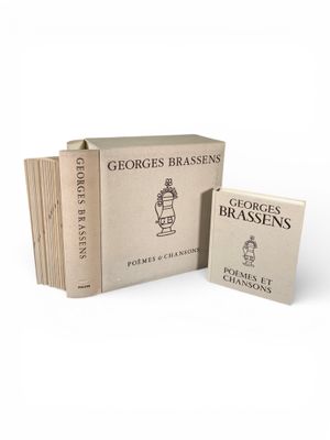 BRASSENS (Georges). Coffret toilé Vingt ans de Brassens-Poèm…
