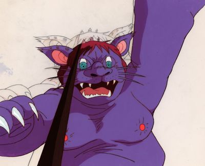 animation animation of a cat with a tie on its head