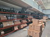 many boxes and boxes on the shelves in the warehouse