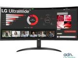 L'écran ultra-large LG offre un affichage de grande taille.