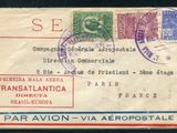 un gros plan d'une carte postale sur laquelle figure un timbre