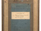 an old photo of a picture frame with a label on it