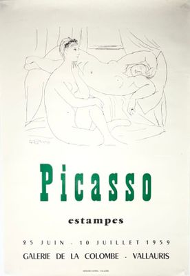 une image représentant une affiche sur laquelle figure le dessin d'une femme assise sur un canapé