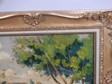 a picture of a painting on the wall of a house