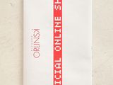 white envelope with a red stripe on the front and a white envelope with a red stripe on the back