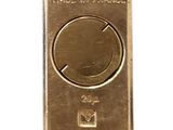 an image of a gold bar on a white background