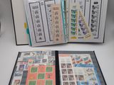 a binder that has a lot of stamps on it