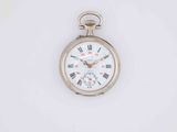 an old pocket watch with roman numerals and roman numerals on the face
