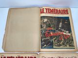 two books on a table with a picture of a man in a hat