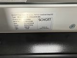 a label on the back of a dishwasher that says schott