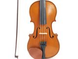 an image of a violin with a bow on a white background
