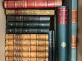 a box full of books that are sitting on a table