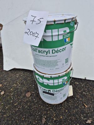 Lot de 2 seaux de peinture acrylique de la marque Onip ,Toil…