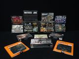 beaucoup de jeux vidéo posés sur une table noire