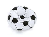 un beignet gonflable en forme de ballon de foot