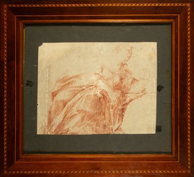an image of a drawing of a woman in a dress