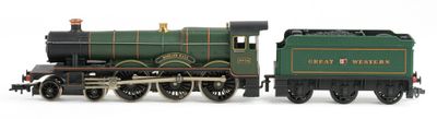 a toy train that is sitting on a white surface