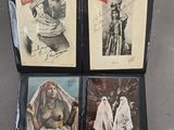 four framed photographs of a woman in a turban and a man in a turban and a man in a turban and a turban