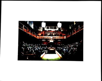 BANKSY (né en 1974) : Le Parlement.