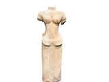 an image of a statue of a woman wearing a dress