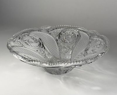 an image of a glass bowl on a white surface