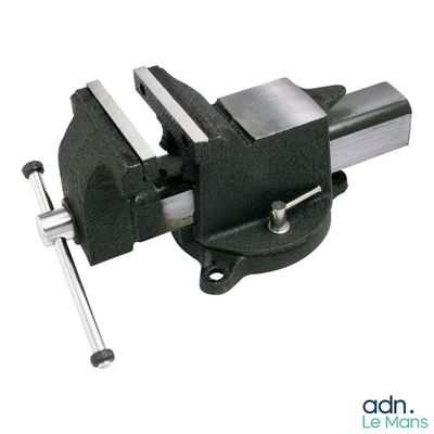 an image of a viset with a metal handle on a white background