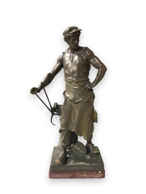 D'après Emile Louis PICAULT (1833-1915) - Allégorie du Trava…