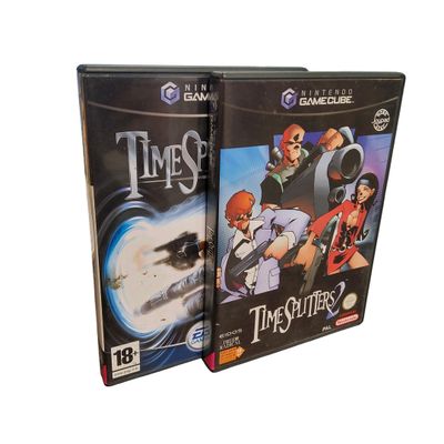 GameCube - Lot de 2 jeux : Time Splitters 2, Time Splitters Future Per - Photo 1