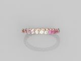 a multicolored sapphire and diamond ring