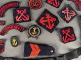 a lot of patches and patches on a table