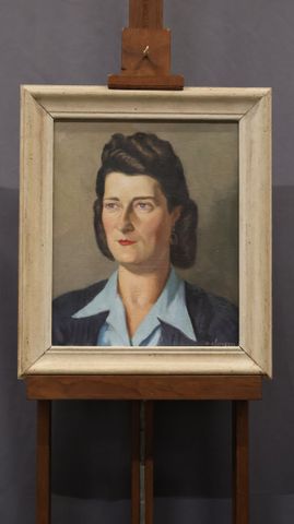 Auguste CLERGEAU (1898-1967) « Portrait », huile sur toile, signé...