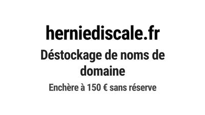 Nom de domaine herniediscale.fr.